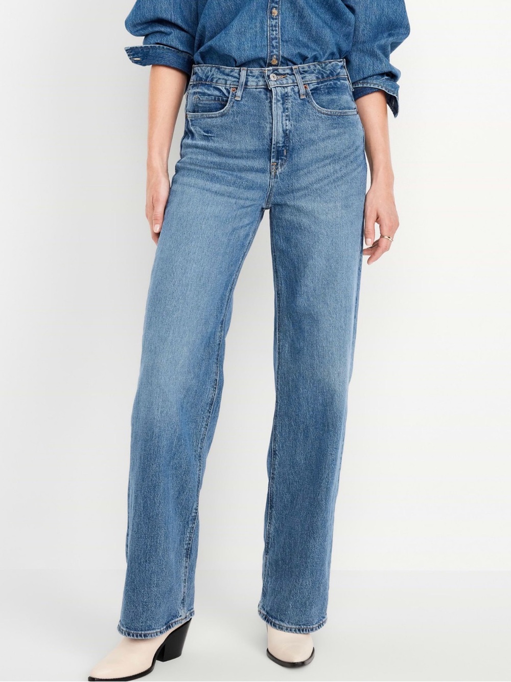 Old Navy Extra High-Waisted Wide-Leg Jeans